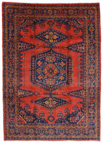 245X340 Wiss Matta Orientalisk Röd/Mörklila (Ull, Persien/Iran) Carpetvista