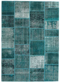 165X233 Koberec Patchwork - Persien/Iran Moderní Modrozelená/Tmavě Tyrkysová (Vlna, Persie/Írán) Carpetvista