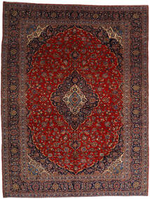  Keshan Teppich 315X417 Persischer Wollteppich Dunkelrot/Rot Groß Carpetvista