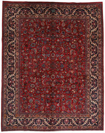 Tapete Persa Mashad 292X373 Vermelho Escuro/Vermelho Grande (Lã, Pérsia/Irão)