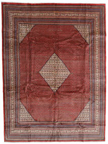 Tapete Persa Sarough Mir 291X396 Vermelho/Vermelho Escuro Grande (Lã, Pérsia/Irão)
