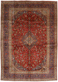 Keshan Vloerkleed 288X406 Rood/Donkerrood Groot Wol, Perzië/Iran Carpetvista