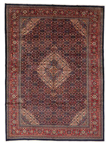 Tapete Oriental Mahal 300X414 Preto/Vermelho Escuro Grande (Lã, Pérsia/Irão)