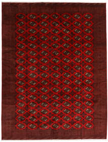  Turkaman Covor 296X383 Persan Lână Dark Red/Maro Mare Carpetvista