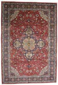 Sarough Vloerkleed 294X426 Rood/Grijs Groot Wol, Perzië/Iran Carpetvista
