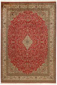 214X305 絨毯 オリエンタル カシミール ピュア シルク 茶色/オレンジ (絹, インド)