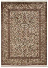 絨毯 カシミール ピュア シルク 157X214 茶色/オレンジ (絹, インド)