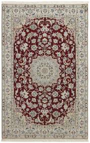  Orientalischer Nain Fine 9La Teppich 134X207 Beige/Dunkelrot Wolle, Persien/Iran