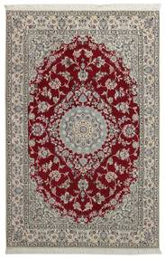  Orientalsk Nain Fine 9La Teppe 133X205 Grå/Mørk Rød Ull, Persia/Iran