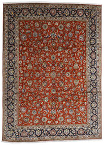  Perzisch Tabriz Vloerkleed 280X384 Bruin/Oranje Groot (Wol, Perzië/Iran)