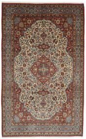 254X375 絨毯 オリエンタル クム Kork/シルク 茶色/グレー 大きな (ウール, ペルシャ/イラン) Carpetvista