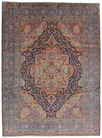  Persischer Kerman Teppich 280X376 Grau/Rot Großer (Wolle, Persien/Iran)