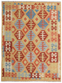 絨毯 キリム アフガン オールド スタイル 150X198 ベージュ/オレンジ (ウール, アフガニスタン)