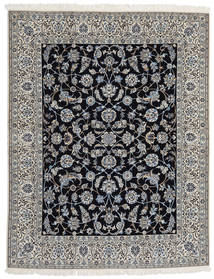 Nain Fine 9La Rug 203X255 Grey/Black Wool, Persia/Iran Carpetvista