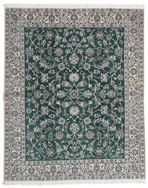 200X245 Nain Fine 9La Rug Oriental Grey/Dark Teal (Wool, Persia/Iran) Carpetvista