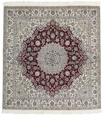  Orientalischer Nain Fine 9La Teppich 200X212 Quadratisch Beige/Grau Wolle, Persien/Iran Carpetvista