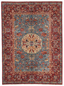  Classic Afegão Fine Tapete 151X207 Lã Vermelho/Cinzento Pequeno Carpetvista