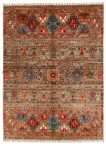 153X209 Shabargan Teppich Moderner Braun/Orange (Wolle, Afghanistan) Carpetvista