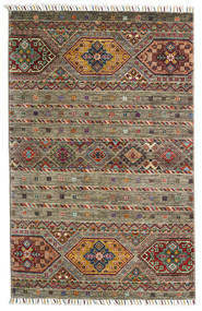 103X158 Tapete Shabargan Moderno Castanho/Laranja (Lã, Afeganistão) Carpetvista