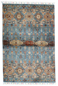 103X155 Tapete Shabargan Moderno Cinzento/Azul (Lã, Afeganistão) Carpetvista