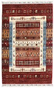 102X161 Tapis Shabargan Moderne Rouge/Beige (Laine, Afghanistan) Carpetvista