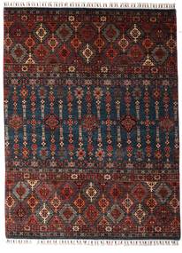 Shabargan Teppich 154X202 Dunkelrot/Braun Wolle, Afghanistan Carpetvista