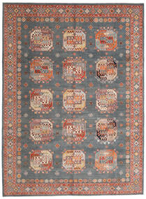 Kazak Fine Rug 246X333 Grey/Red Wool, Afghanistan Carpetvista