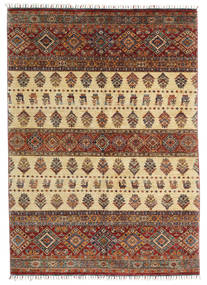 Shabargan Teppich 170X240 Braun/Orange Wolle, Afghanistan Carpetvista
