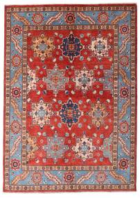 144X203 Kazak Fine Rug Oriental Red/Beige (Wool, Afghanistan) Carpetvista