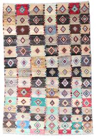 137X204 Moroccan Berber - Afghanistan Rug Modern Beige/Red (Wool, Afghanistan) Carpetvista