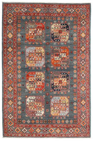 Dywan Orientalny Kazak Fine 120X181 Czerwony/Szary (Wełna, Afganistan)