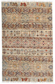 121X188 Tapete Shabargan Moderno Bege/Castanho (Lã, Afeganistão) Carpetvista