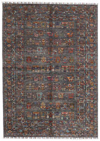 174X240 Shabargan Teppich Moderner Dunkelgrau/Grau (Wolle, Afghanistan) Carpetvista