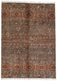  167X231 Shabargan Teppich Braun/Orange Afghanistan Carpetvista