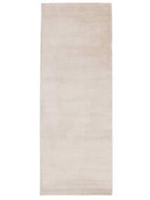 Illusion 100X250 Small Cream White Plain (Single Colored) Runner Rug