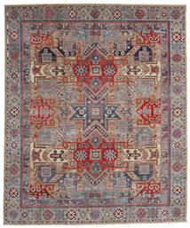 Tapete Kazak Fine 250X302 Cinzento/Vermelho Grande (Lã, Afeganistão)