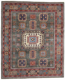  Orientalischer Kazak Fine Teppich 251X305 Grau/Orange Großer Wolle, Afghanistan Carpetvista