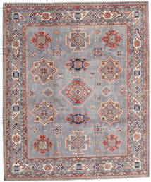 240X288 Kazak Fine Rug Oriental Grey/Red (Wool, Afghanistan) Carpetvista