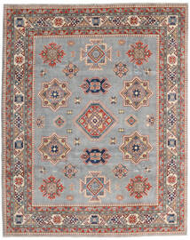  Orientalsk Kazak Fine Tæppe 243X302 Grå/Lysegrå Uld, Afghanistan Carpetvista