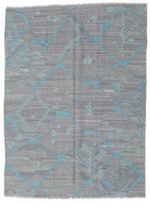 172X230 Tapete Kilim Moderno Moderno Cinzento/Azul (Lã, Afeganistão) Carpetvista