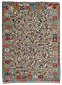  173X236 Kelim Afghan Old Stil Teppich Orange/Grau Afghanistan Carpetvista