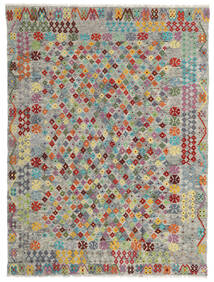 Kelim Afghan Old Style Tæppe 174X231 Grå/Gul Uld, Afghanistan Carpetvista