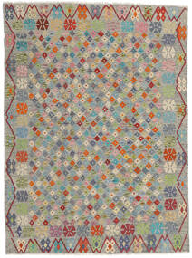Kelim Afghan Old Stil Teppich 173X232 Grau/Gelb Wolle, Afghanistan Carpetvista