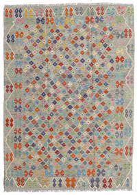 176X249 Tapis Kilim Afghan Old Style D'orient Gris/Gris Clair (Laine, Afghanistan) Carpetvista