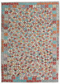 Kelim Afghan Old Stil Teppich 170X237 Grau/Rot Wolle, Afghanistan Carpetvista