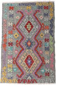 絨毯 オリエンタル キリム アフガン オールド スタイル 94X144 グレー/レッド (ウール, アフガニスタン)