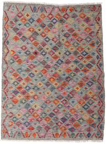 105X140 Kilim Afghan Old Style Rug Oriental Red/Grey (Wool, Afghanistan) Carpetvista