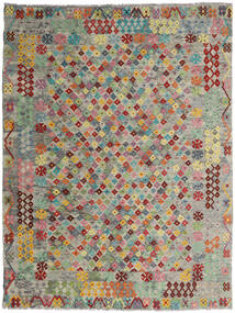  Kelim Afghan Old Style Matot 176X232 Harmaa/Keltainen Carpetvista