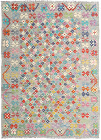 178X247 絨毯 キリム アフガン オールド スタイル オリエンタル グレー/レッド (ウール, アフガニスタン) Carpetvista