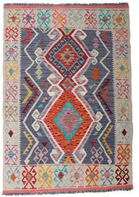  Kelim Afghan Old Style Matot 103X150 Beige/Tummanharmaa Carpetvista